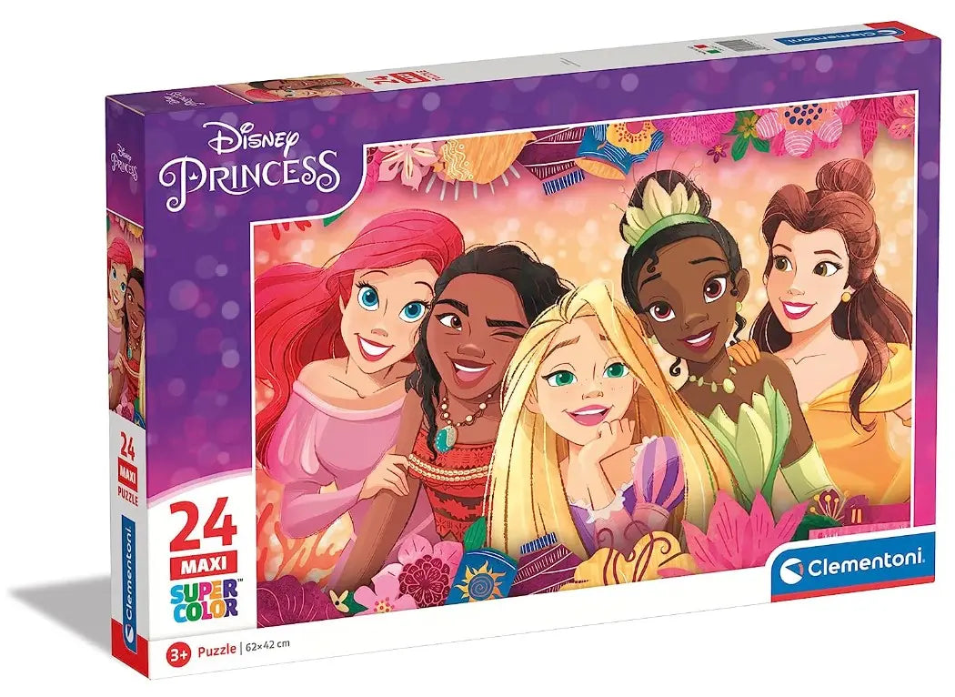 Puzzle maxi 24 elementy SuperKolor Disney Princess