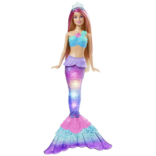 Barbie malibu syrenka migoczące światełka