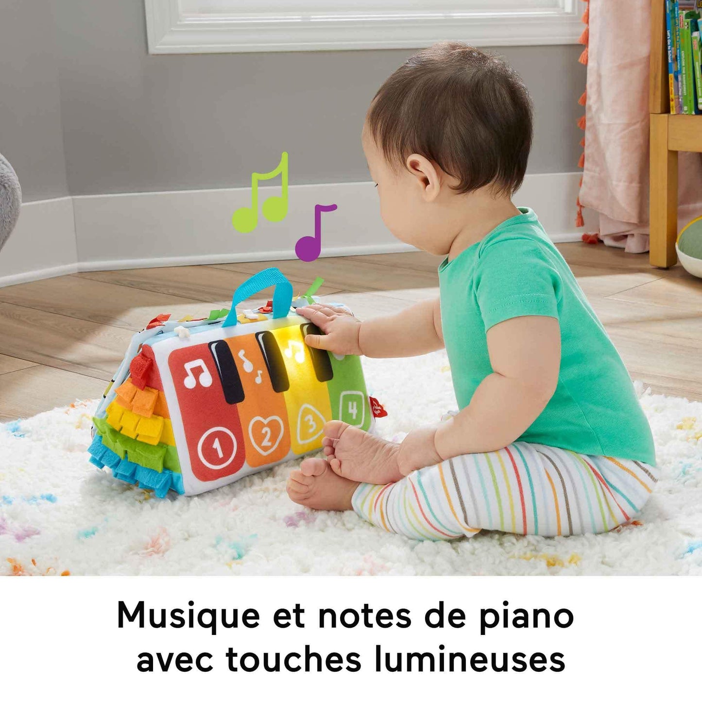 Fisher-price miękkie pianinko światło i muzyka