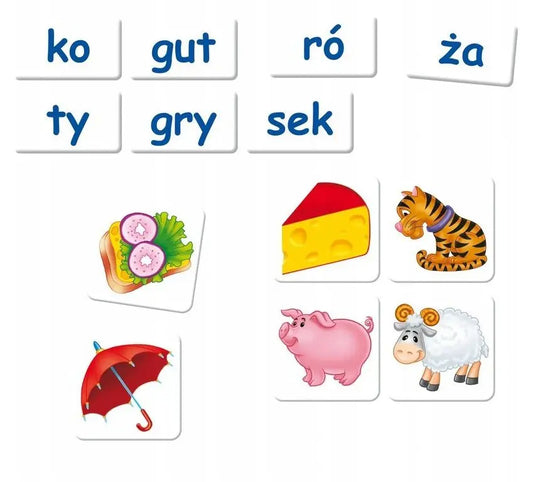 Sylaby - układanka edukacyjna