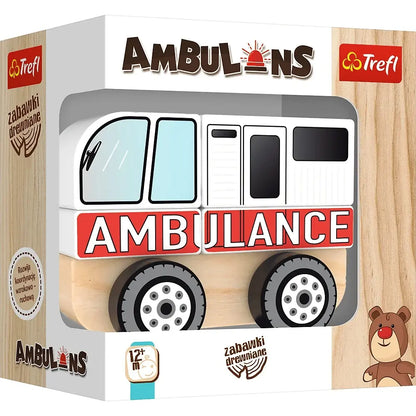 Zabawka drewniany Ambulans