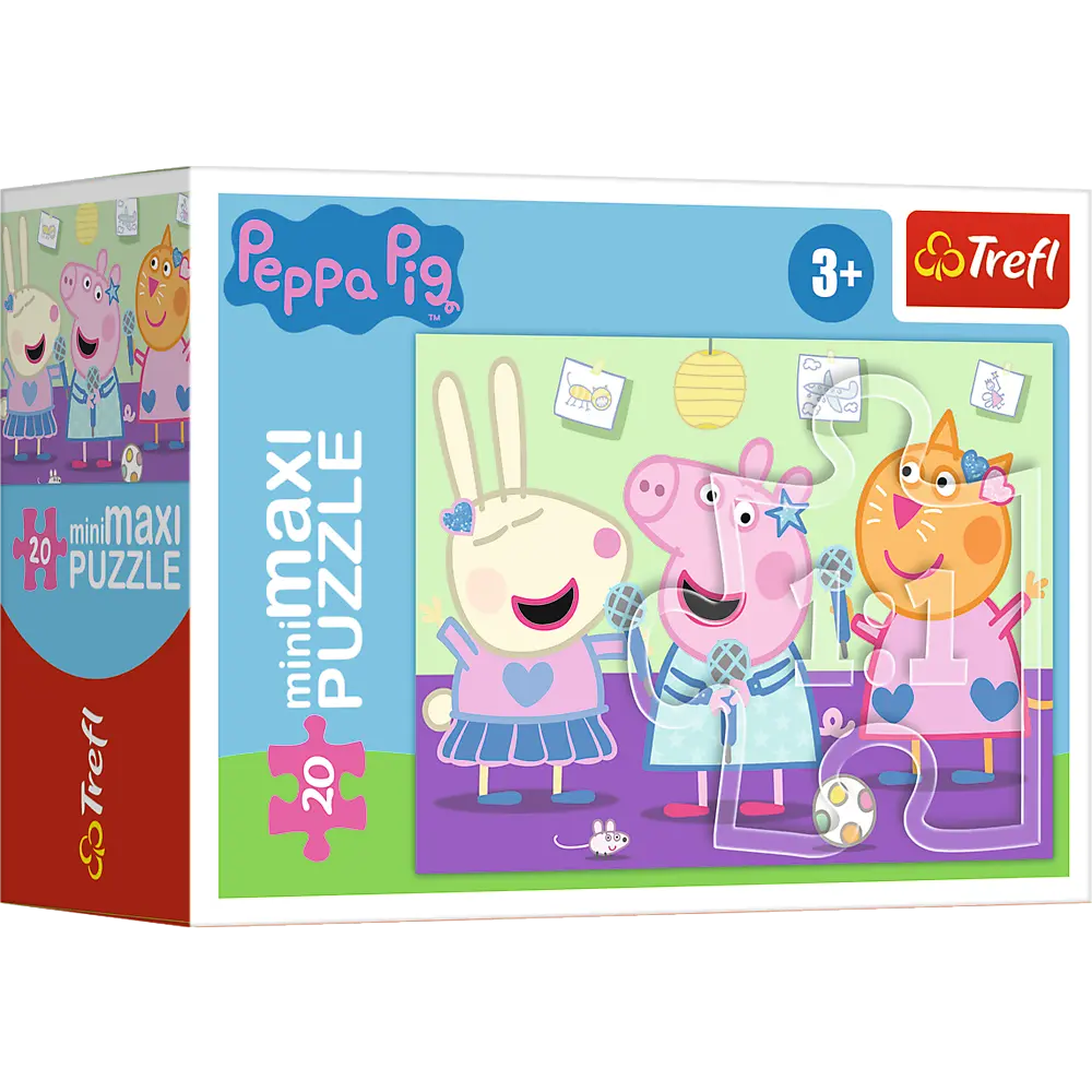 Puzzle minimaxi 20 elementów beztroski dzień świnki peppy