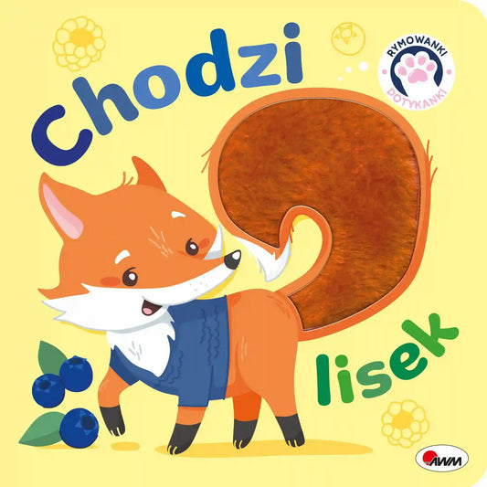 Książeczka edukacyjna rymowanki dotykanki chodzi lisek
