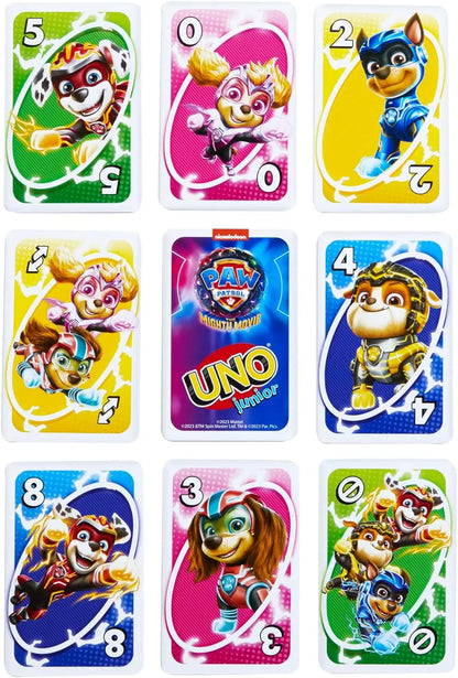 Uno gra w karty junior psi patrol