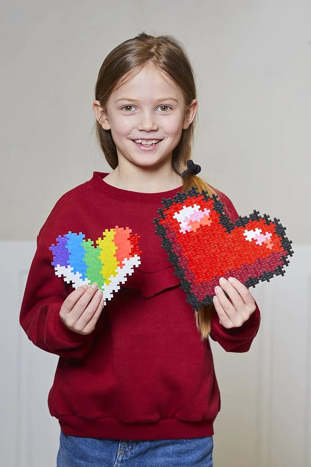 Plus-plus puzzle by number serce 250 elementów