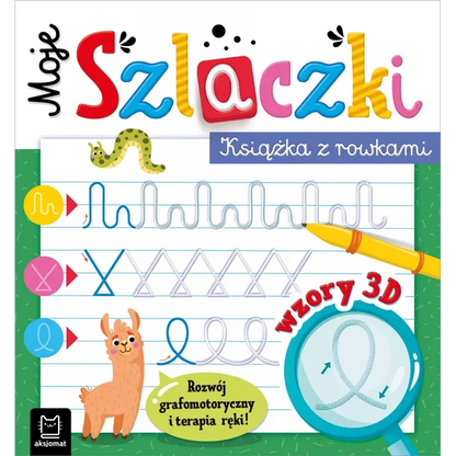 Książka z rowkami: moje szlaczki