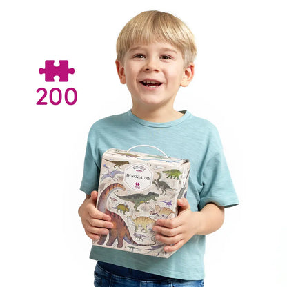 CzuCzu Puzzlove Dinozaury 200el 92306