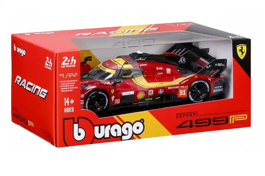 BBU 1:24 Ferrari Racing 499P LeMans Red 51 26317