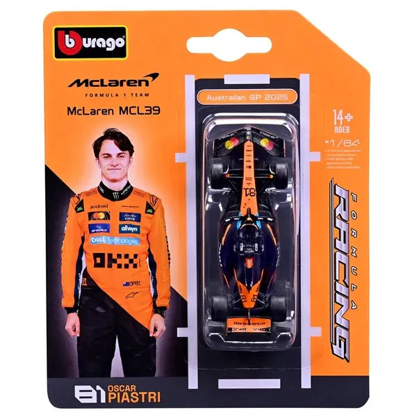 Bolid Formuła 1 McLaren MCL39 O.Piastri 1:64