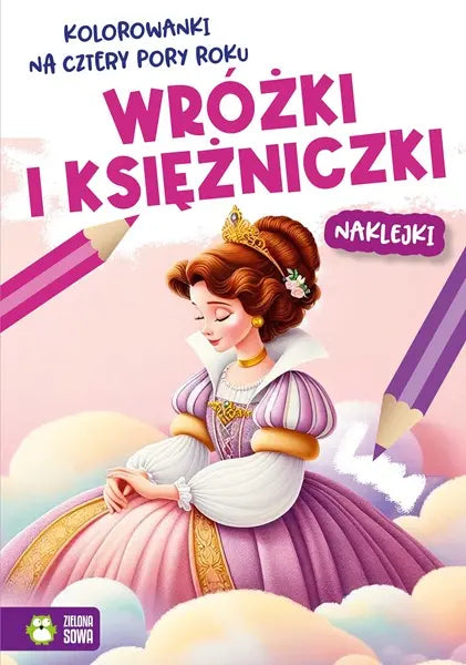 Kolorowanki na cztery pory roku - Wróżki i księżniczki