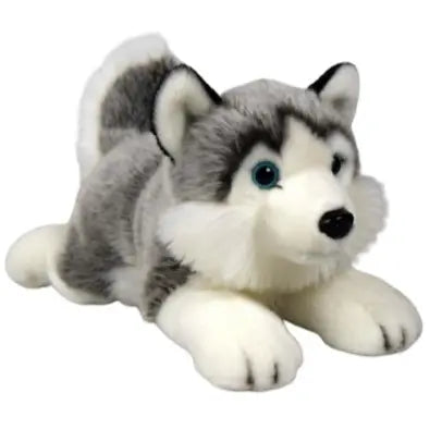 Pies husky leżacy 34cm