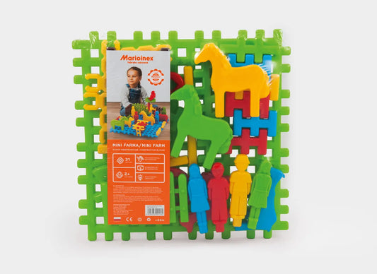 Klocki konstrukcyjne Mini farma