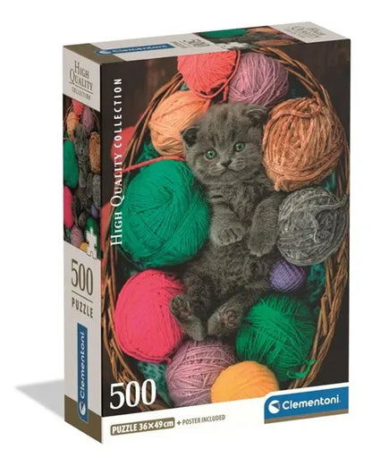 Puzzle 500 Compact Fluffy Kitten