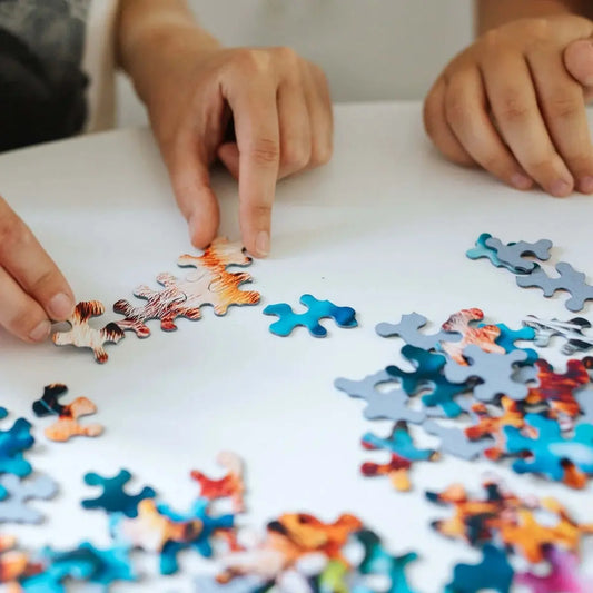 Puzzle crazy shapes oko w oko z tygrysem 600 el