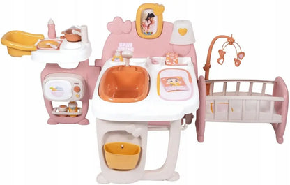 Baby nurse kącik opiekunki dla lalki 42 cm domek + akcesoria