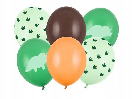Balony 30cm - Dinozaur - 6 szt.