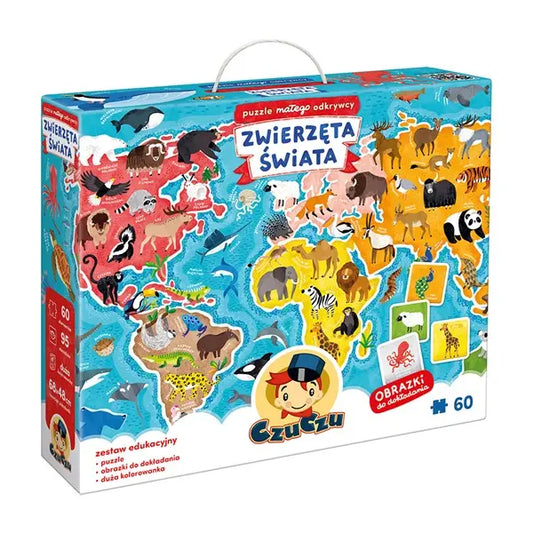 Puzzle małego odkrywcy - Zwierzęta świata