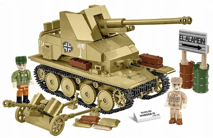 Historical Collection WWII - SD.KFZ.139 Marder III - 486 klocków