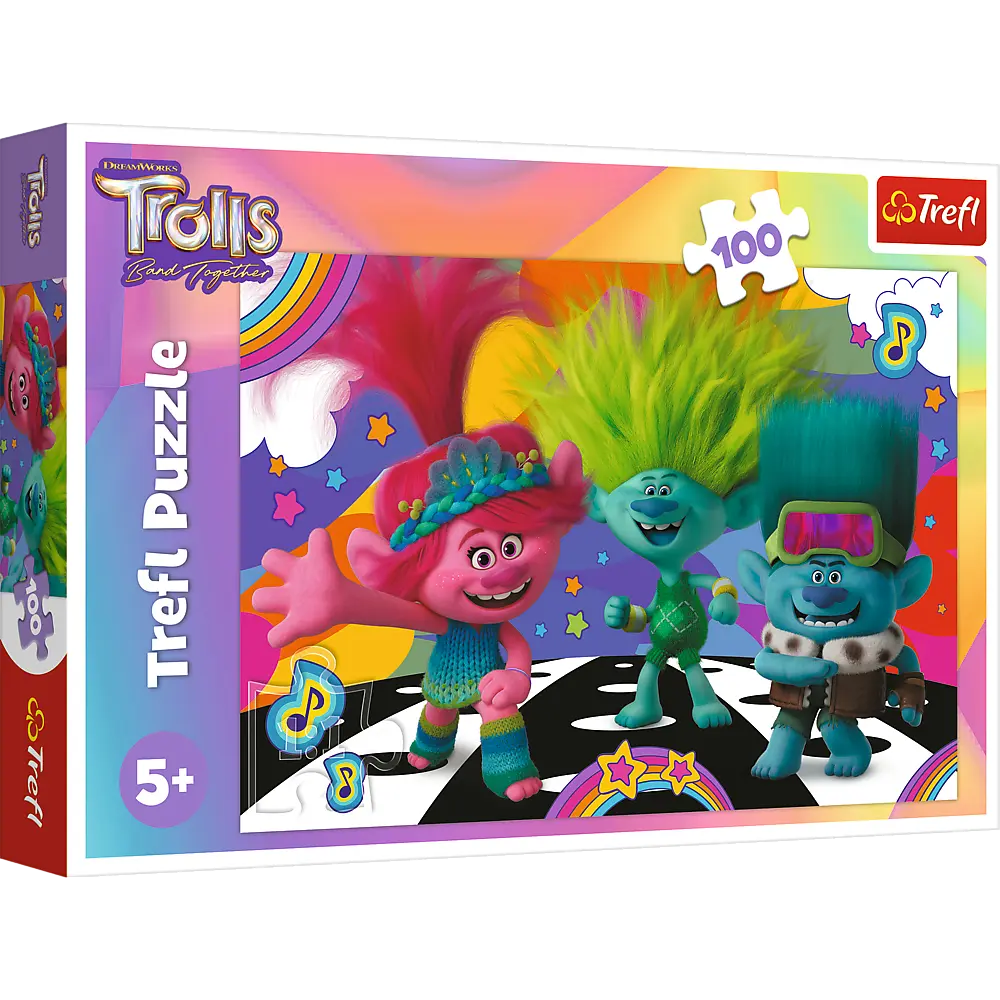 Puzzle 100 elementów zabawne trolle/universal trolls 3