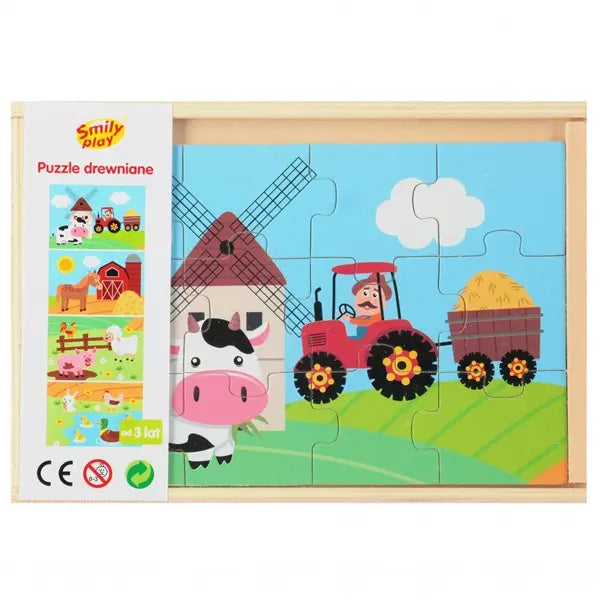 Puzzle drewniane - 4 obrazki