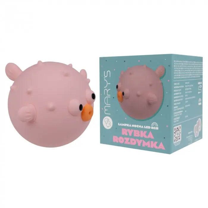 Lampka nocna LED - Rybka różowa