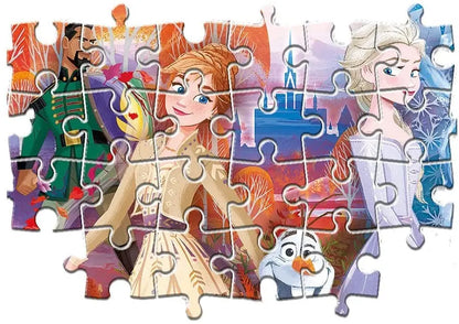 Puzzle 2x20 frozen 2 super kolor