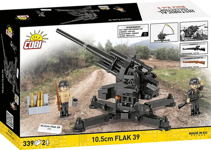 Klocki WWII - 10,5 cm Flak 39, 339 kl.