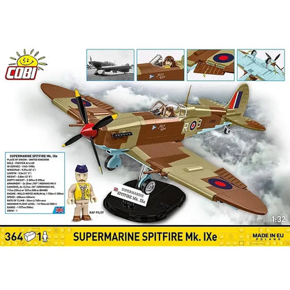 Klocki Historical Collection Samolot Supermarine Spitfire MK.IXE