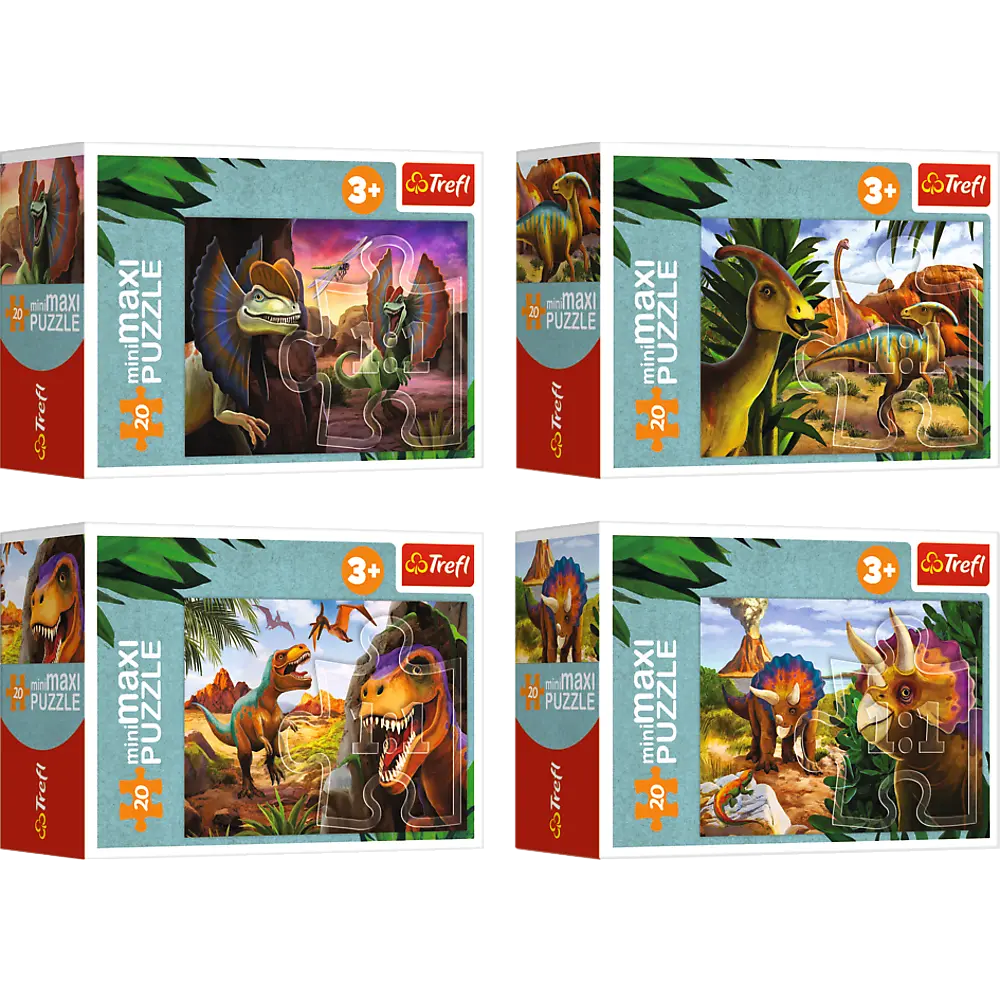 Puzzle minimaxi 20 elementów poznaj świat dinozaurów