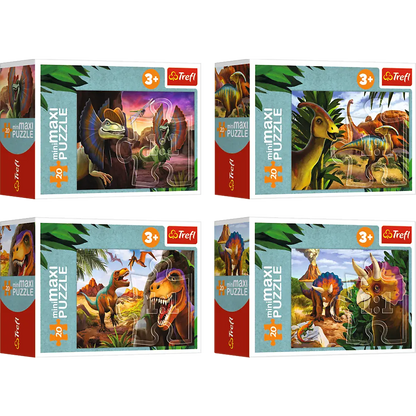 Puzzle minimaxi 20 elementów poznaj świat dinozaurów