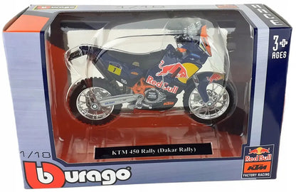 1:18 red bull cycle ktm 450 rally