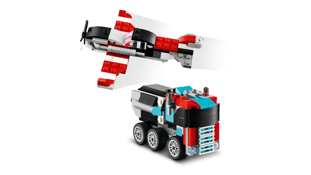 Lego Creator Ciężarówka z platformą i helikopter