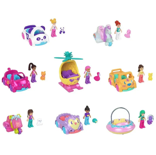 Polly pocket mini zestaw z pojazdem