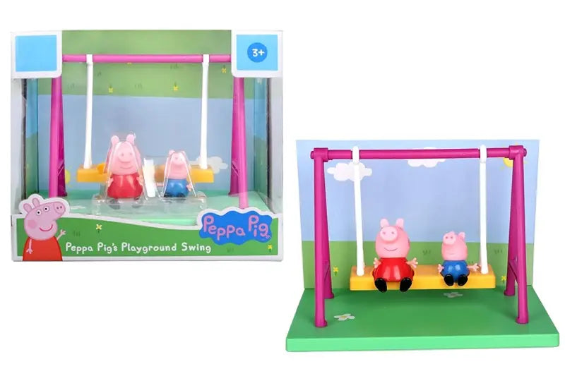 Zestaw huśtawka + 2 figurki, Świnka Peppa i George