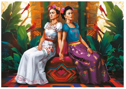 Puzzle 1000 elementów Premium Plus Frida Kahlo Dwa oblicza
