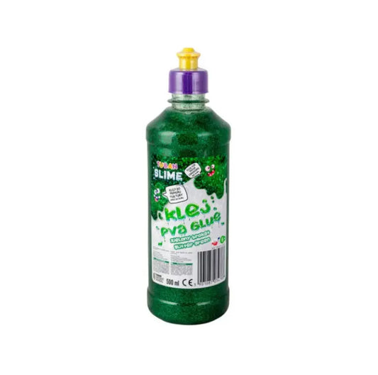 Klej brokat 500ml zielony
