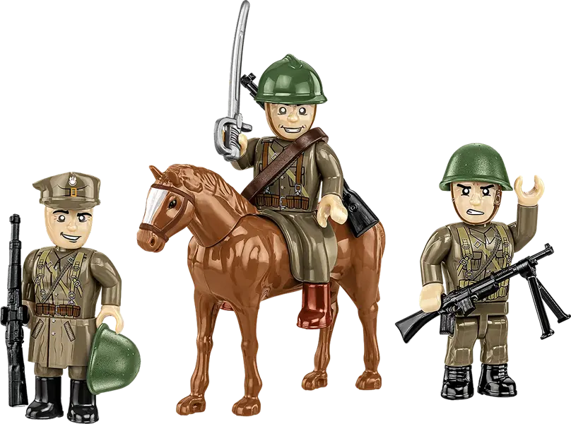 Cobi Historical Collection WWII Polscy ułani 3 figurki - 44 klocki