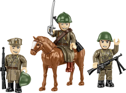 Cobi Historical Collection WWII Polscy ułani 3 figurki - 44 klocki