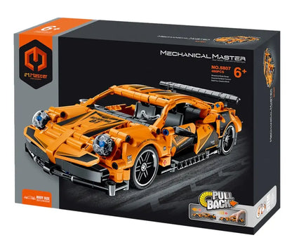 Immaster klocki auto pomarańczowe 490 elementów