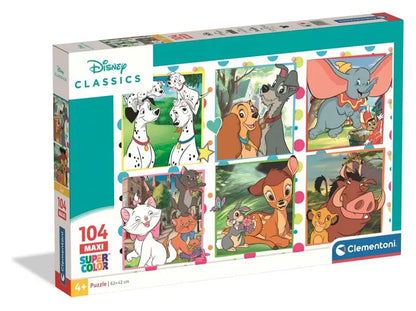 Puzzle 104 maxi SuperKolor Disney Classics