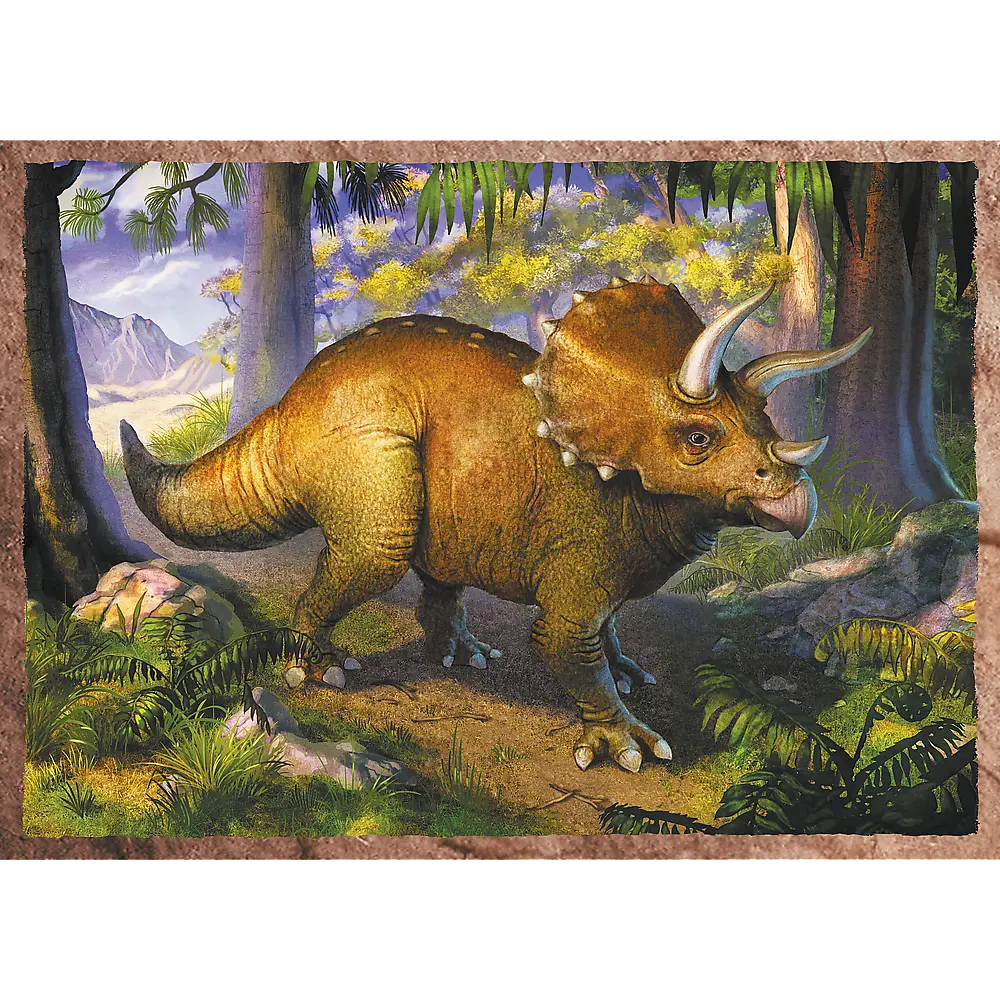 Puzzle 4w1 ciekawe dinozaury