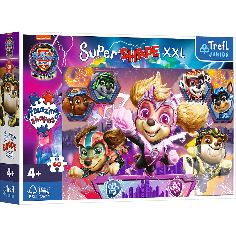 Puzzle 60 xxl super shape wesołe pieski