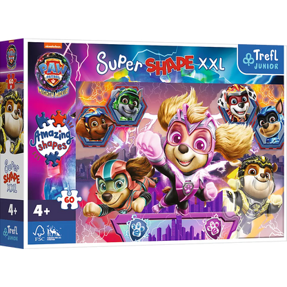 Puzzle 60 xxl super shape wesołe pieski