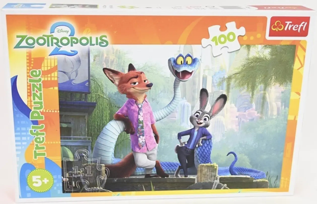 Puzzle 100 Tajemnice Zootopii