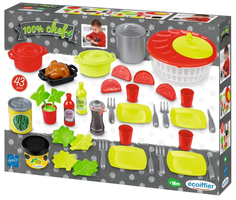 Ecoiffier 100% Chef zestaw sałatkowy