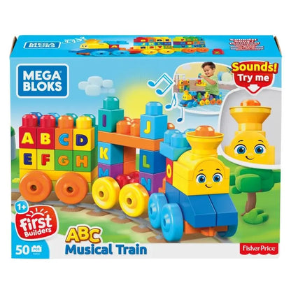 MEGA BLOKS pociąg ABC z dźwiękiem