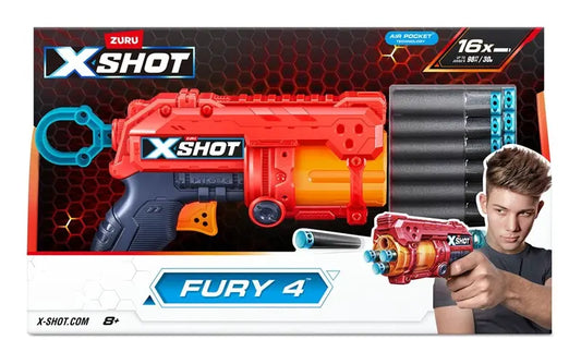 X-Shot Fury 4 + 16 strzałek