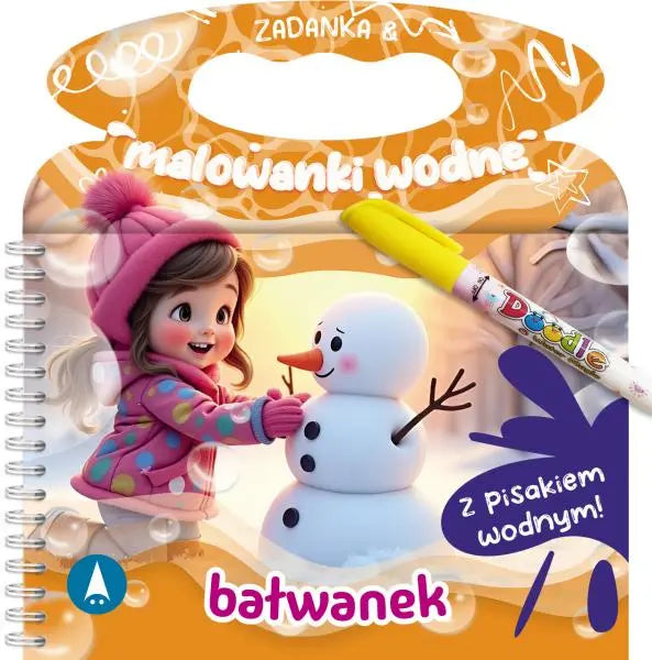 Zadanka i malowanki wodne. Bałwanek