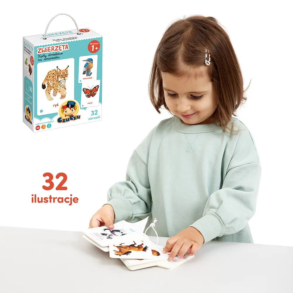 CzuCzu Karty obrazk.n/sznureczku Zwierzęta 62145
