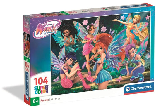 Puzzle 104 elementy Super Kolor Winx